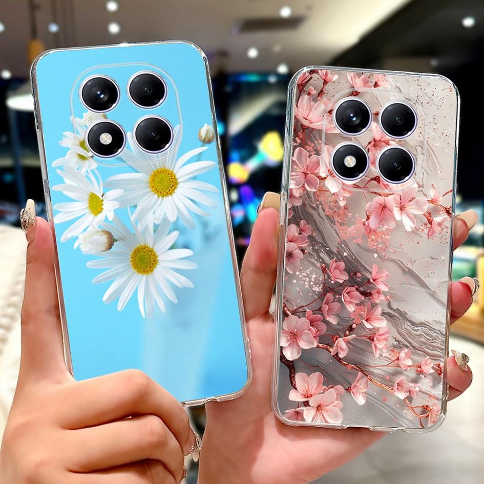 For Xiaomi Redmi Note 14 Pro Plus Case Cute Strawberry Love Heart Soft Silicone Clear Cover For Redmi Note 14 Pro 5G Global Etui