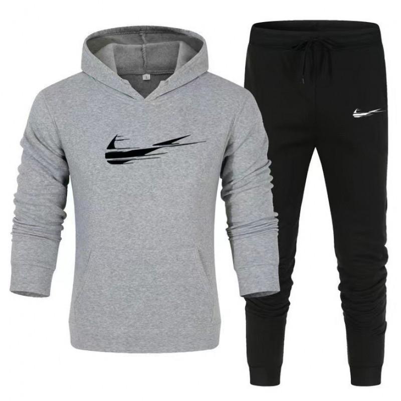 Conjunto de Sudadera Deportiva con Capucha para Hombre y Mujer Manga Larga Chándal Atuendo Atlético Casual