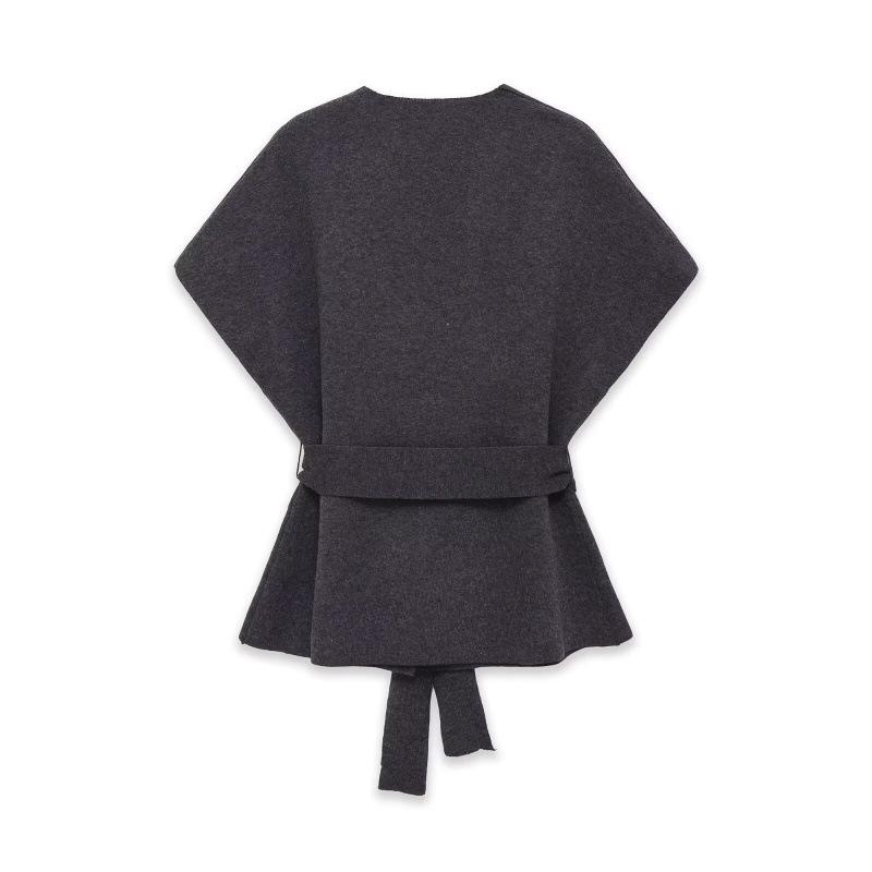Damen Modischer Strickweste & Pendlerstil Rock mit Gürtel