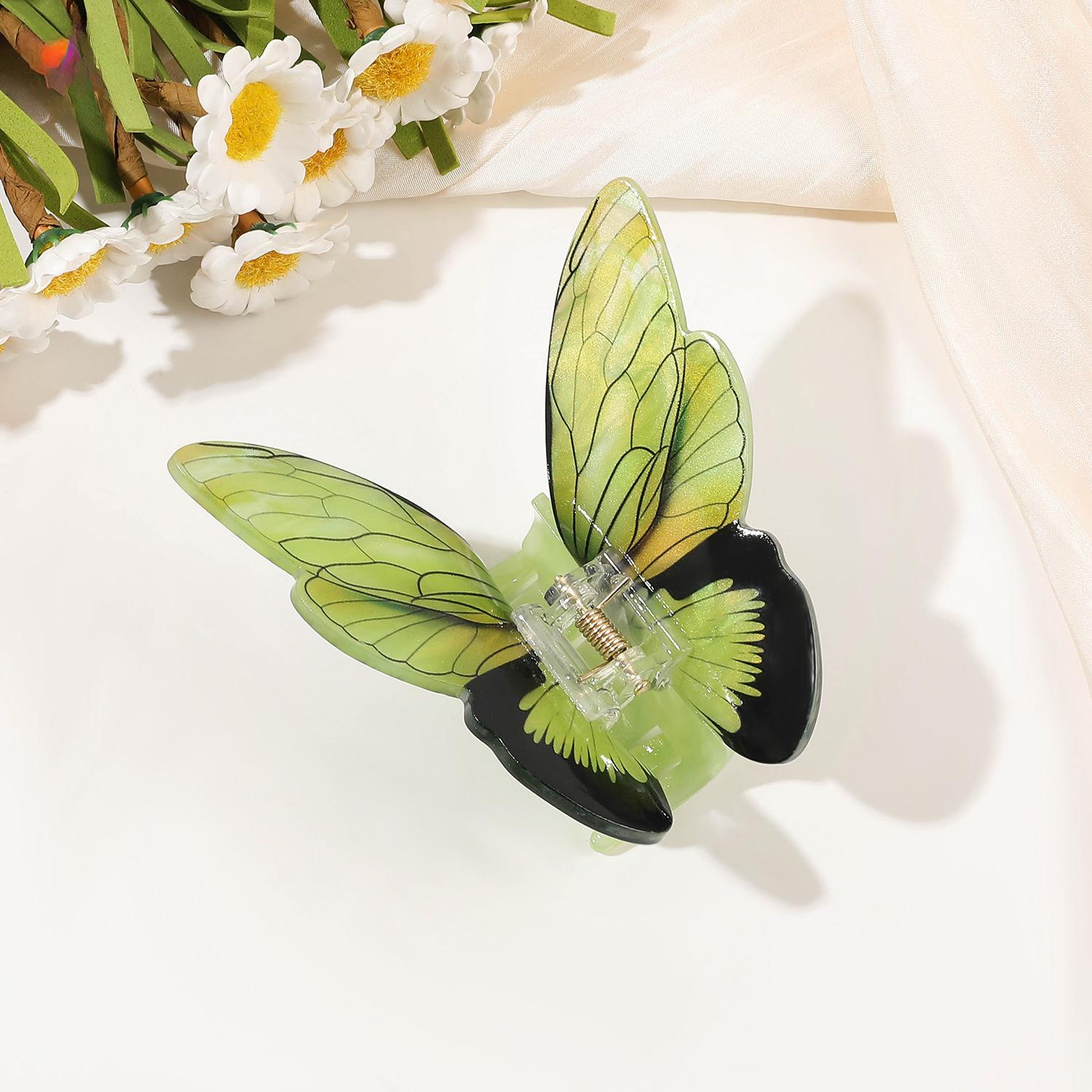 

Матовые прозрачные заколки для волос в виде бабочки для женщин и девочек, элегантные украшения, заколки для волос, повязки на голову, модные корейские аксессуары для волос