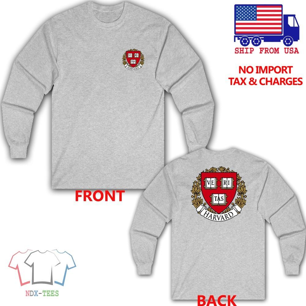 Harvard University Men#039;s Gray Size S to 3XL Unisex T-Shirt XXL