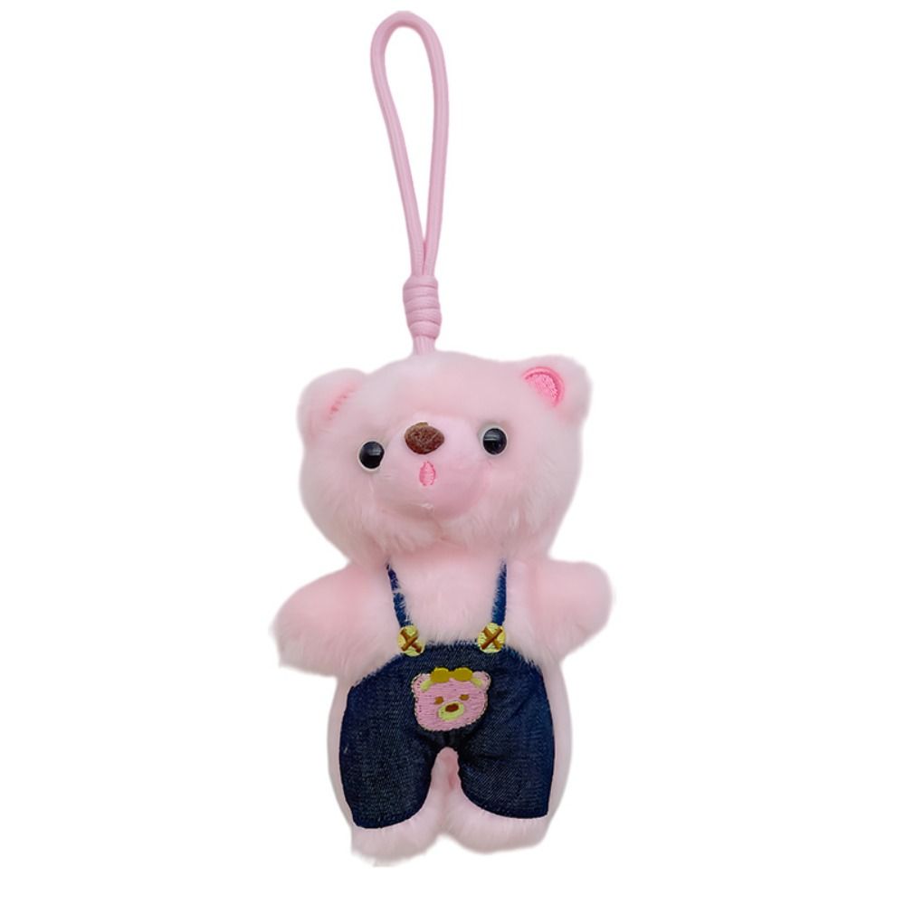 Animal Bear Plush Pendant PP Cotton Little Bear Doll Key Ring  Female Lady Girl