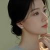 Pearl Stud Earrings Women's Elegance Temperament Versatile Earrings New Earrings Gift