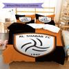 Al-Shabab FC Pattern Bedding,Quilt Set Quilt Cover Pillowcase Home Birthday Gift (1 * duvet cover + 2 * pillowcase, without core)