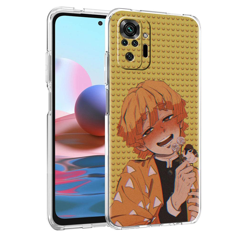 Anime Demon Slayer Weiche Klarsichthülle Für Xiaomi Redmi Note 10 9 8 Pro 9S 10S 8T 9A 9C K40 7 9T 8A Stoßfeste Silikon-Handyhülle