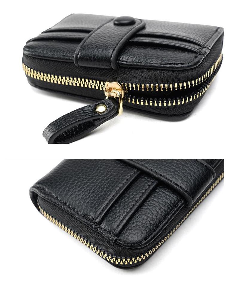 2024 Dámská korejská akordeonová peněženka na karty a peněženka na zip - Velkokapacitní peněženka na mince s mnoha přihrádkami na karty