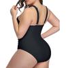 Women's Fashion Color Sexy Hollow Open Back Bikini Swimsuit Split Swimsuit