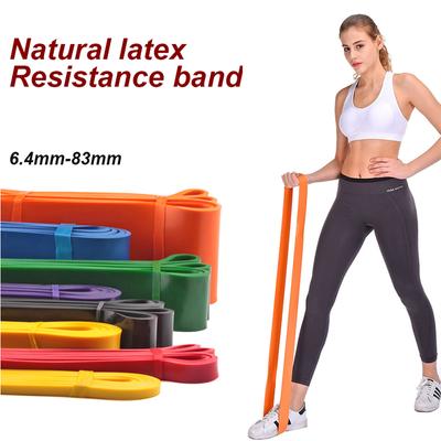 Bande de Résistance en Latex Robuste Bande Élastique d'Exercice pour Sport Force Traction Assistée Entraînement Pilates Équipement de Fitness