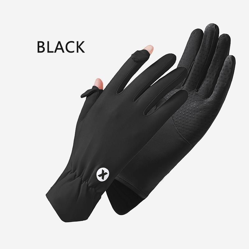 2024 NEW ARRIVE Summer Sunscreen Riding Driving Gloves Anti UV protection Cycling Hand Gloves UPF50+ чёрный