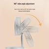 Portable Multi-Functional Folding Fan: Silent, Rechargeable, High Wind Power, Retractable