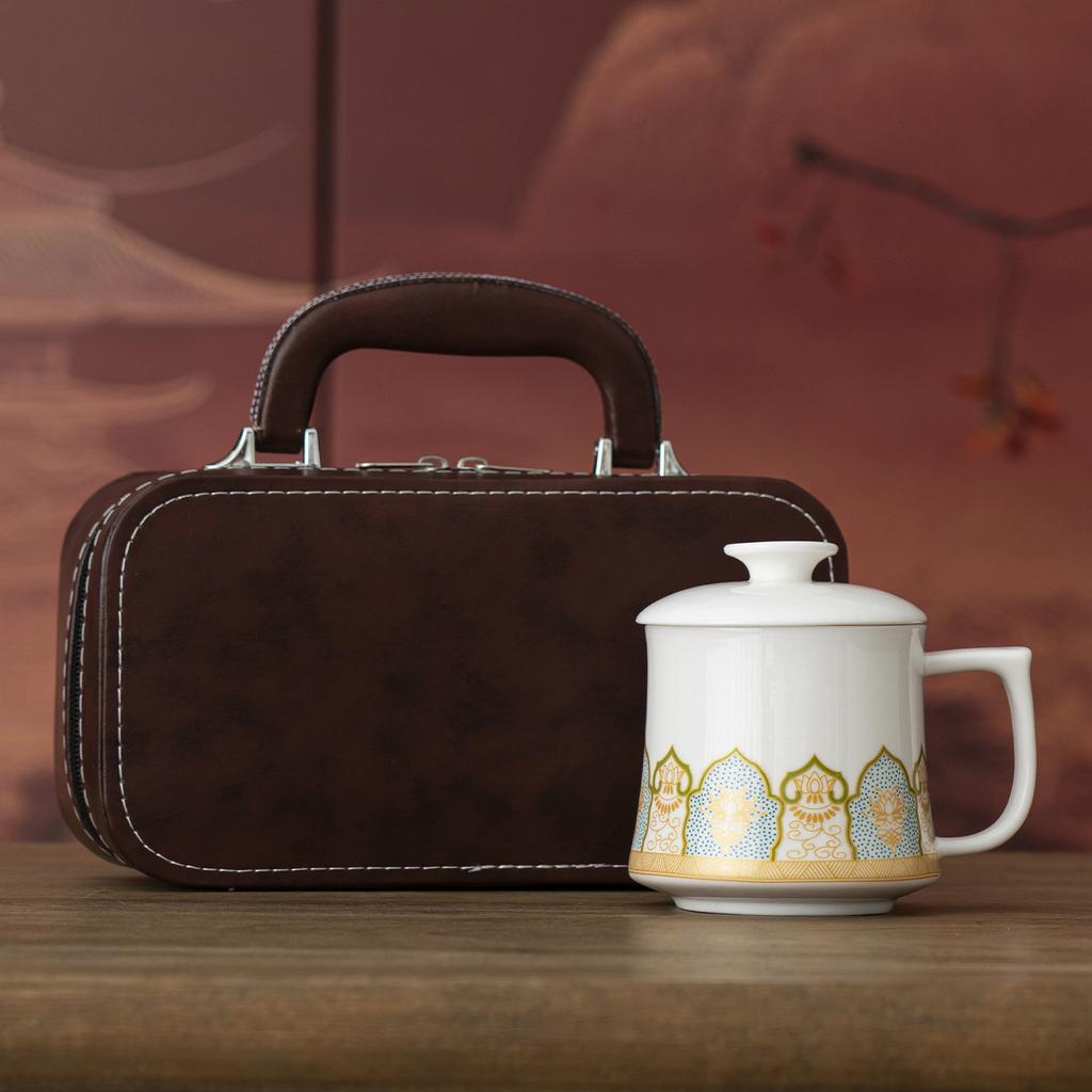 Creative new one-person tea cup for home use New Chinese gift box Tea cup for office hospitality Personal tea cup