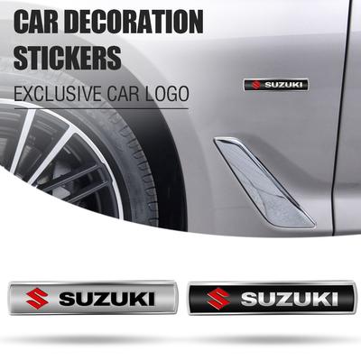 1/2pcs Car Body Fender Side Window Emblem Stickers Decoration Decal Accessories For Suzuki SX4 Samurai Spacia Jimny Grand Vitara