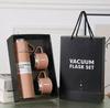New Style High-value Gift Set Thermos Cup with Three Lids, 304 Stainless Steel Water Cup, Business Gift Cup