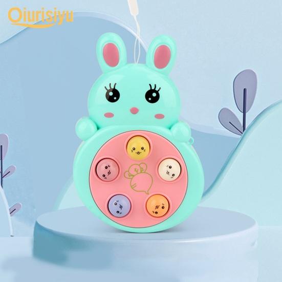 Fun Cartoon Shape Exercise Responsiveness Portable Finger Training Toy with Hanging Rope Children Gift Brain Game