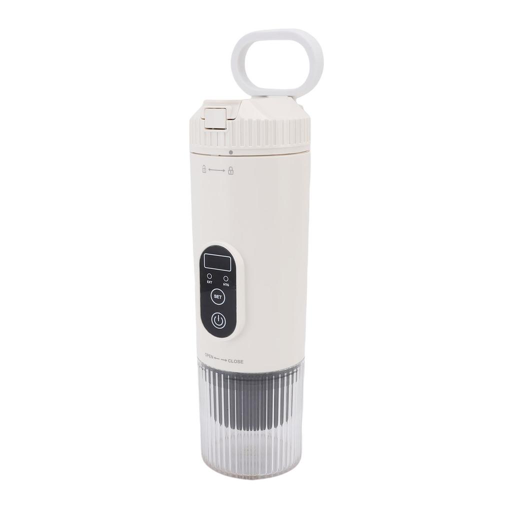 Portable Coffee Maker 100W 21Bar Cordless Heating Capsule Coffee Maker Machine for Outdoor Car Travel Camping White