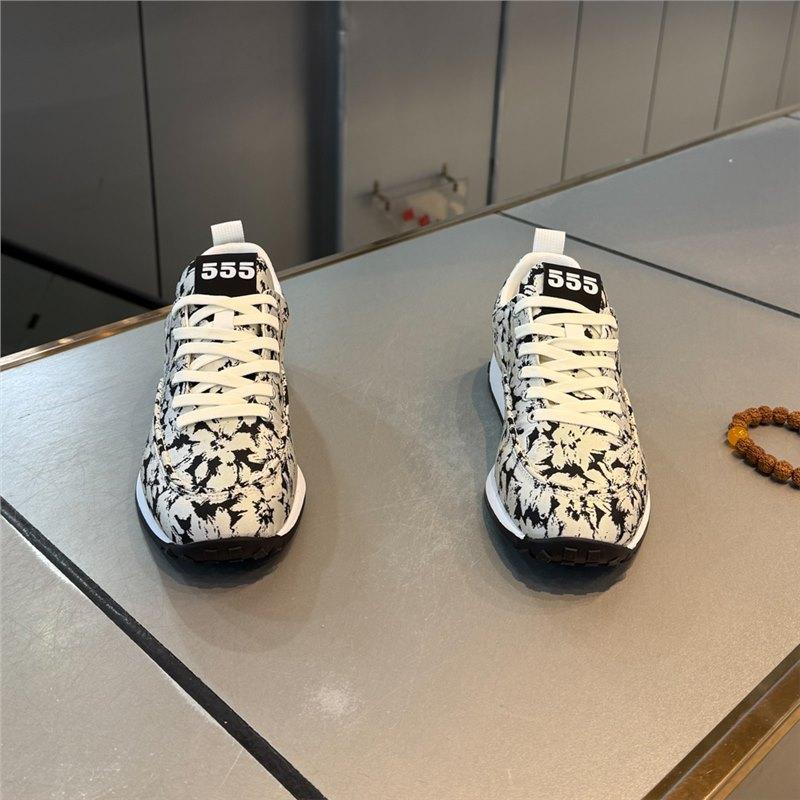 Trendy shoes printed casual high-end new lace-up shoes