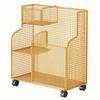 Wire Storage Rack with Wheels Spacious Basket Long-Lasting