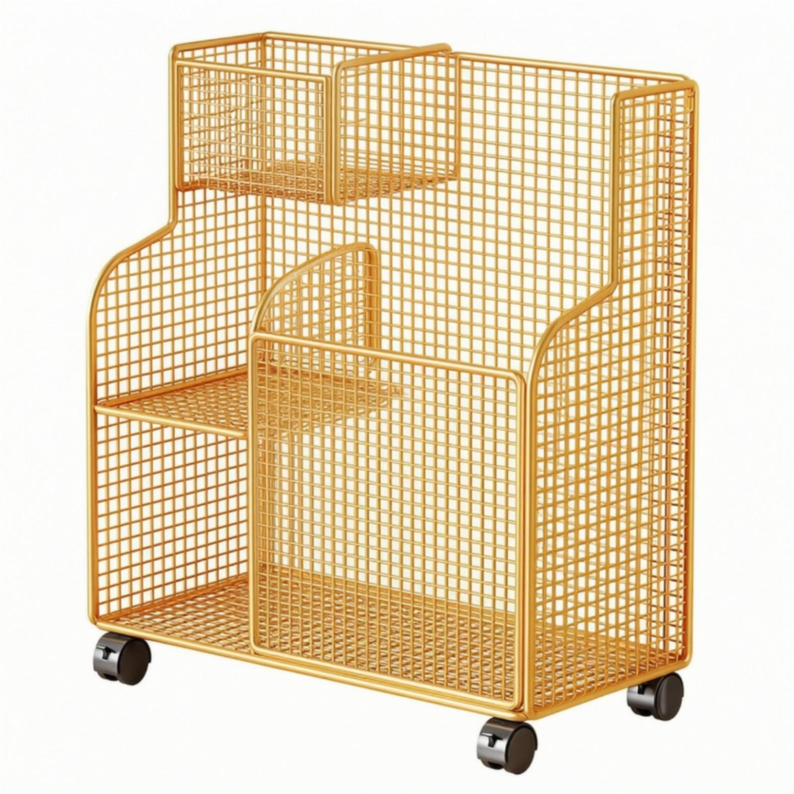 Wire Storage Rack with Wheels Spacious