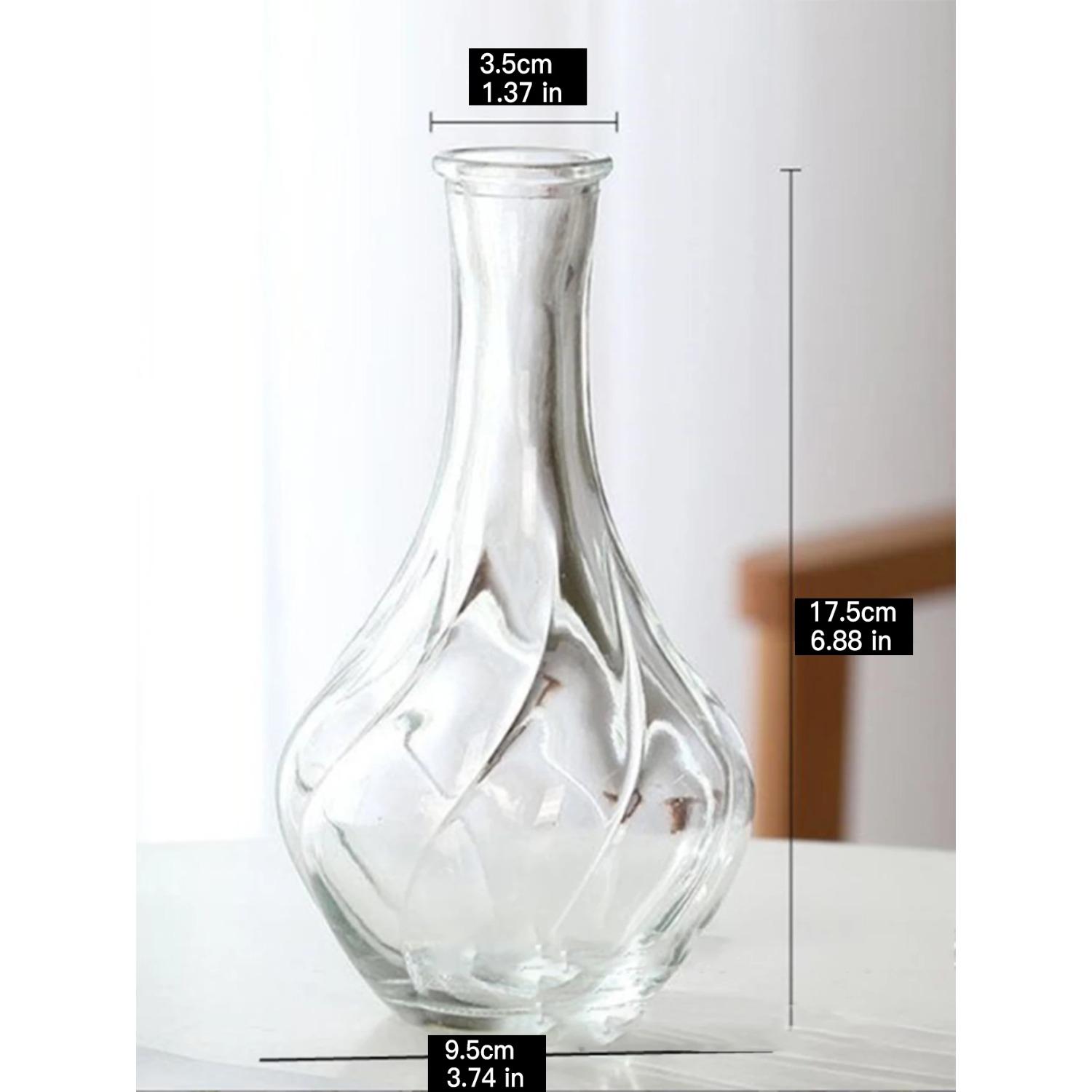 

Стеклянная ваза Прозрачные украшения для гостиной Ваза для цветов Декор для рабочего стола Украшения для комнаты Аксессуары Декор для офиса Подарок