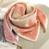 Square Lightweight Neck Scarf with Magnetic Clasp Adjustable Closure Soft Fabric Printed Pattern Elegant Design for Everyday Use