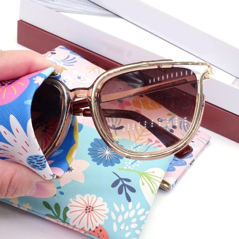 Automatic Closing PU Eyeglasses Case With Fashion Pattern For Secure Glasses Storage And Travel Convenience