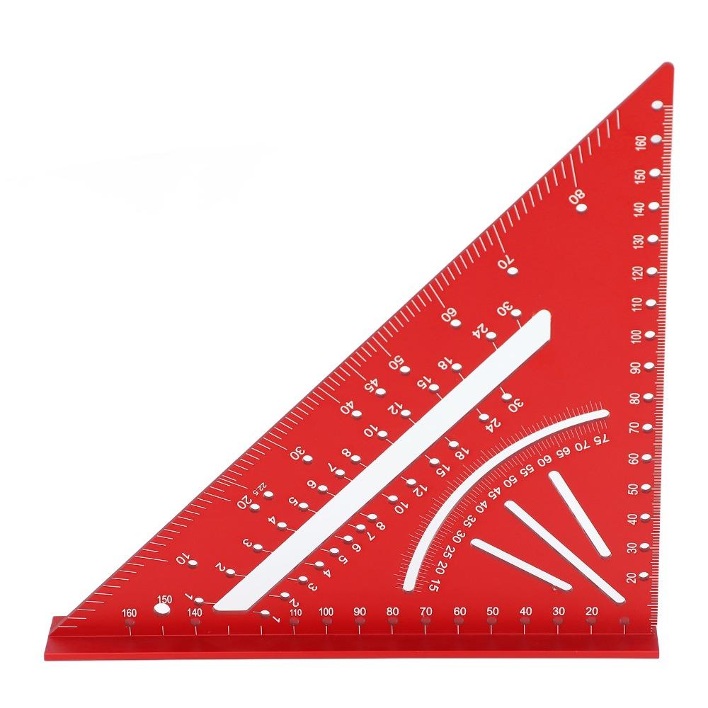 Clear Scales Aluminum Triangle Ruler 90° Right Angle Multi Angle Tool Angle Ruler  Measuring