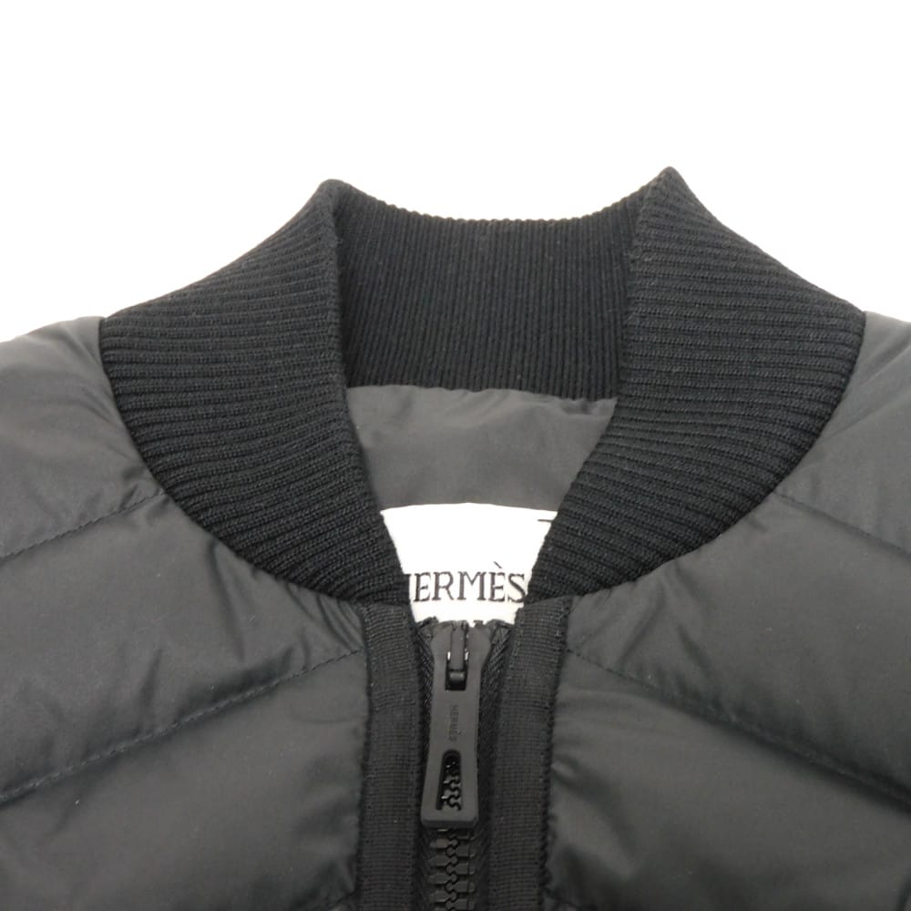 Used 9212 Crude Cell Quilted Gilet 3H0156DA 7865 34 Logo Silicone Drawcord Unused Serie Patch Black Women's from Japan