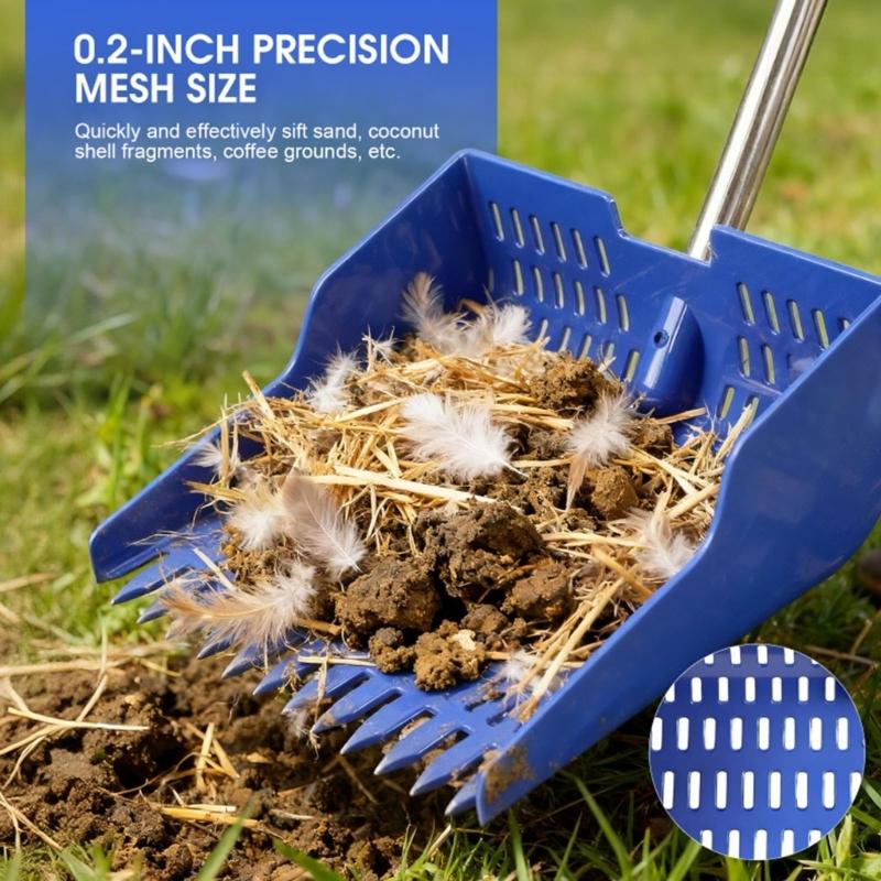 Adjustable Chicken Manures Scoops Rakes Poultry Poop Scooper for Durability in Poultry Farm Cleaning Task Multiuse Cleaner