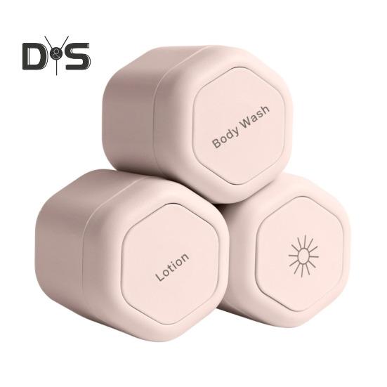 3 szt. Pojemniki podróżne Duża pojemność Odporne na wycieki Lekkie Przenośne Magnetyczne Pudełka do przechowywania szamponu i odżywki