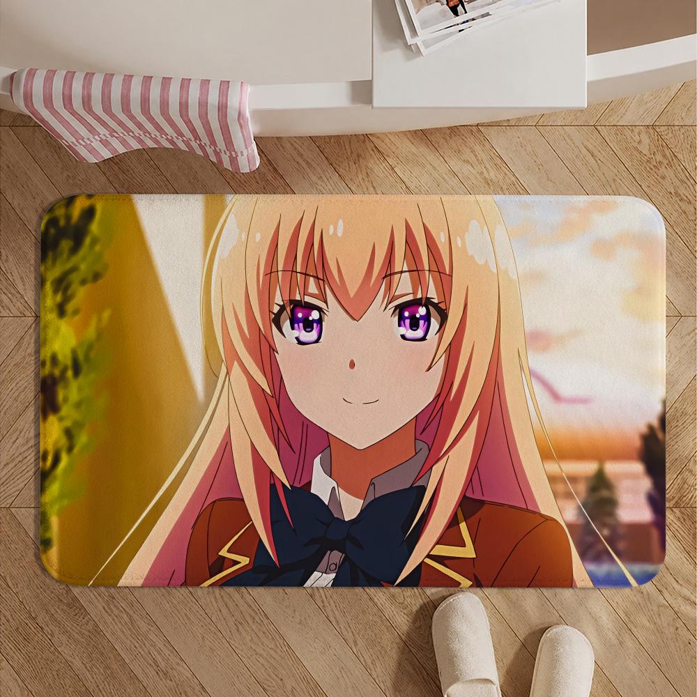 Anime-Classroom of the EliteS Floor Mat Soft Non-Slip Bath Mat, Bedside Carpet, Absorbent Doormat for Home