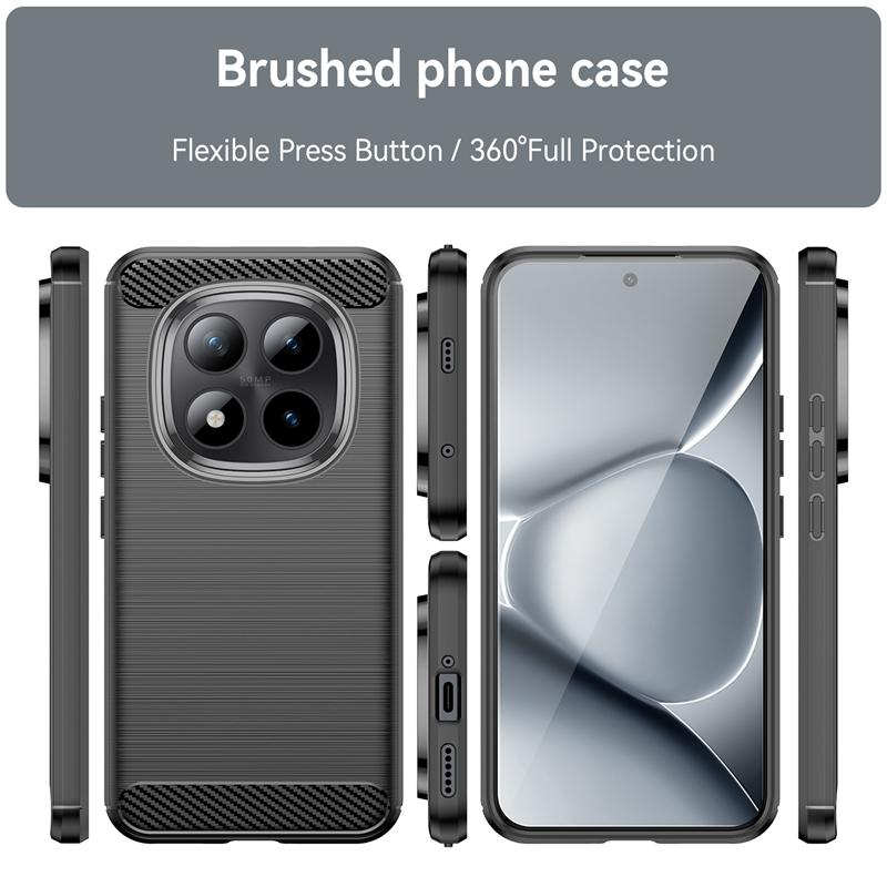 For Cover Redmi Note 15 Pro Plus Case For Redmi Note 15 Pro Plus Silicone Carbon Fiber Back Case For Redmi Note 15 Pro Plus Case