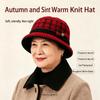 Thickened Knitted Woolen Hat Cold-proof Ear Protection Hat Fashion Dome Bow Bucket Cap  Winter