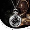 Pocket Watch Gear Skeleton Rome Analog Display Waterproof Pocket Watch Pendant Necklace Chain Birthday Anniversary Christmas Day Present Antique -