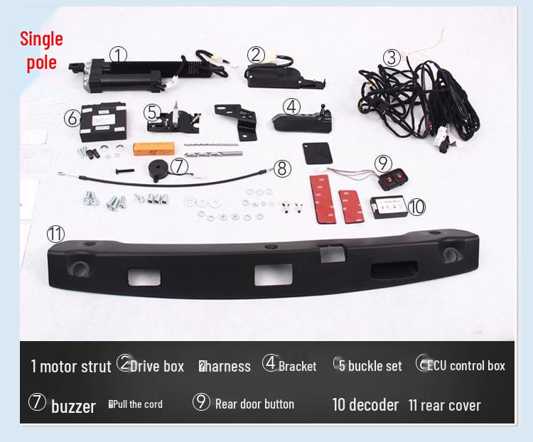 Electric Tailgate with Suction for Mercedes-Benz GLA200/220, GLC - Original Style Switch