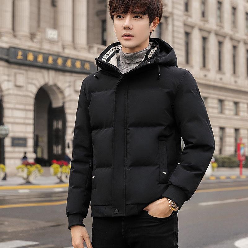 

Padded men s jacket 2025 new winter trend bag feather Rong cotton clothes men s clothing M чорний