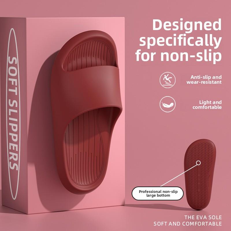 Slippers with A Feeling of Stepping on Poop for Men In Summer, Suitable for Outdoor Wear, Odor Proof Indoor, Home Bathroom, EVA Slippers for Women