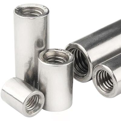 Dado Cilindrico Allungato in Acciaio Inossidabile 304 con Filettatura Interna per Barre M5/M6/M8