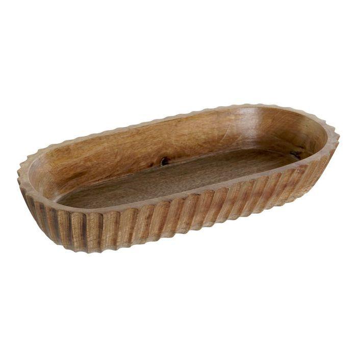 Centre De Table - DKD Home Decor - Naturel - Bois De Manguier - 32x15x5 Cm - Décoratif