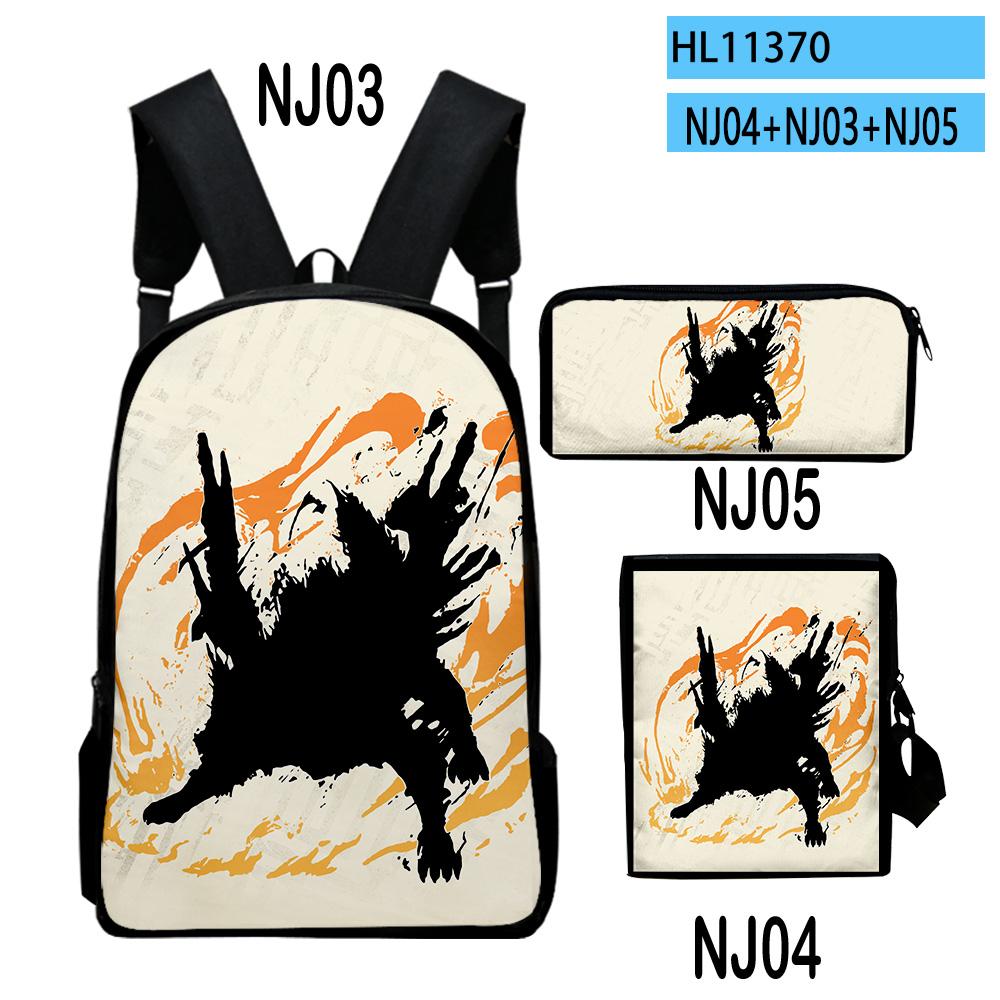 Classic Popular Wild Hearts Game 3D Print 3pcs/Set pupil School Bags Laptop Daypack Backpack Inclined shoulder bag Pencil Case