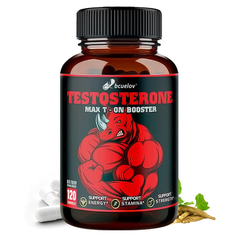 Bcuelov Testosterone Enhancer (T-On Booster) 120 Capsules