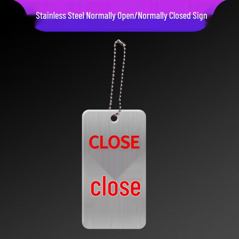 Stainless Steel Equipment Status Sign