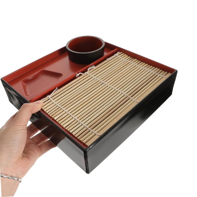 Effizientes Plastik-Kaltnudel-Teller-Set Traditionelle japanische Geschirrteile Für asiatische Küchen und die Bewirtung zu Hause