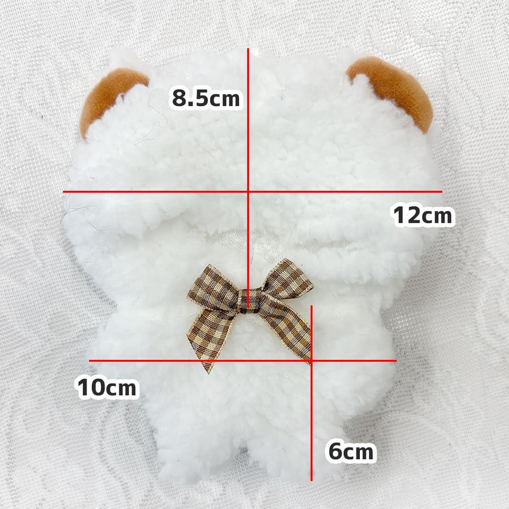Fluffy Kigurumi Kuma 10cm Plush Toy, White, G-Trigger, for Oshi-Nui (Pre-owned)