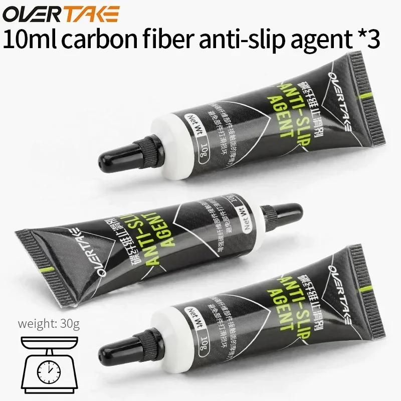 

OVERTAKE Carbon Fiber Anti-Slip Paste 10ml Bicycle Seatpost/Handlebar Grip Glue for MTB/Shimano Non-Slip Lubricant 3 pcs