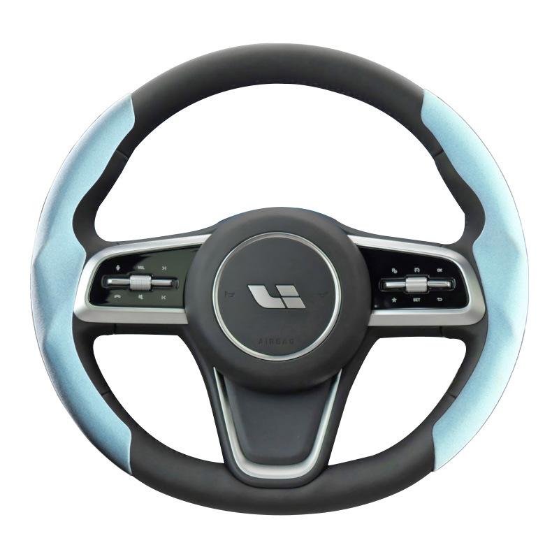 Ultra-thin Non-slip Suede Steering Wheel Cover for Ideal Auto ONE and L9 – Universal, Sweat-absorbent, All Season Use