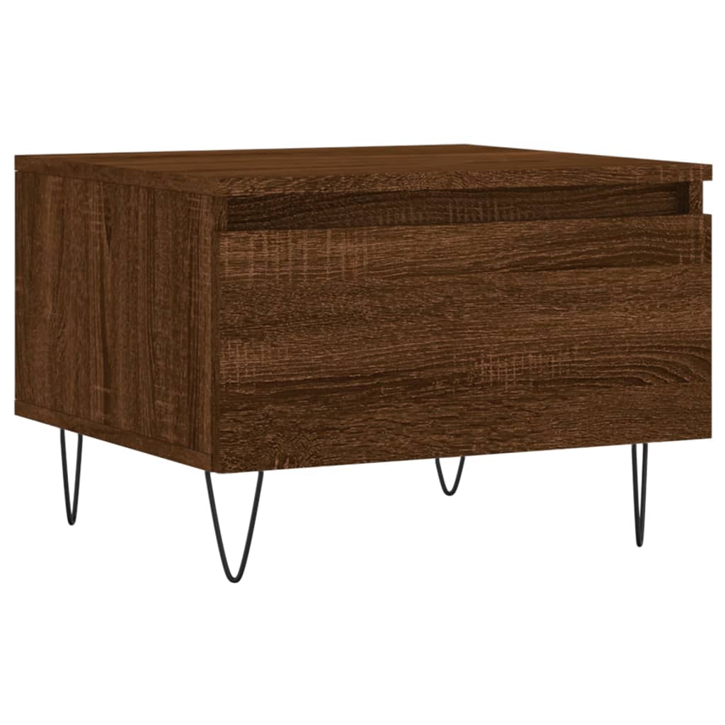 Coffee Tables Set of 2 Brown Oak Effect 50 x 46 x 35 cm Particleboard