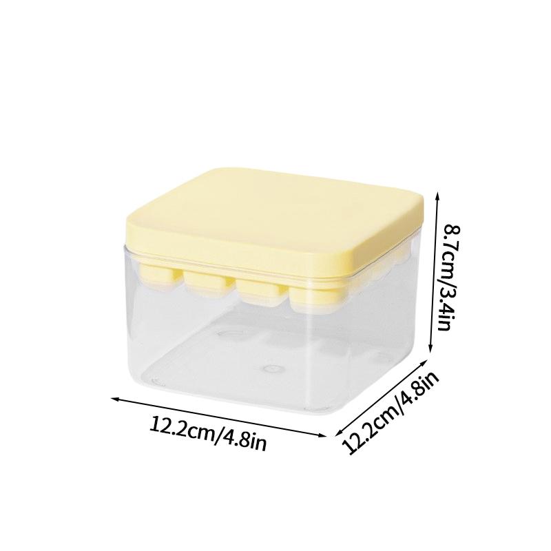 Square Ice Cube Tray Stackable Pp Ice Cube Freezer Molds Easy Release Ice Cube Maker For Whiskey Cocktail Coffee Kitchen Tools