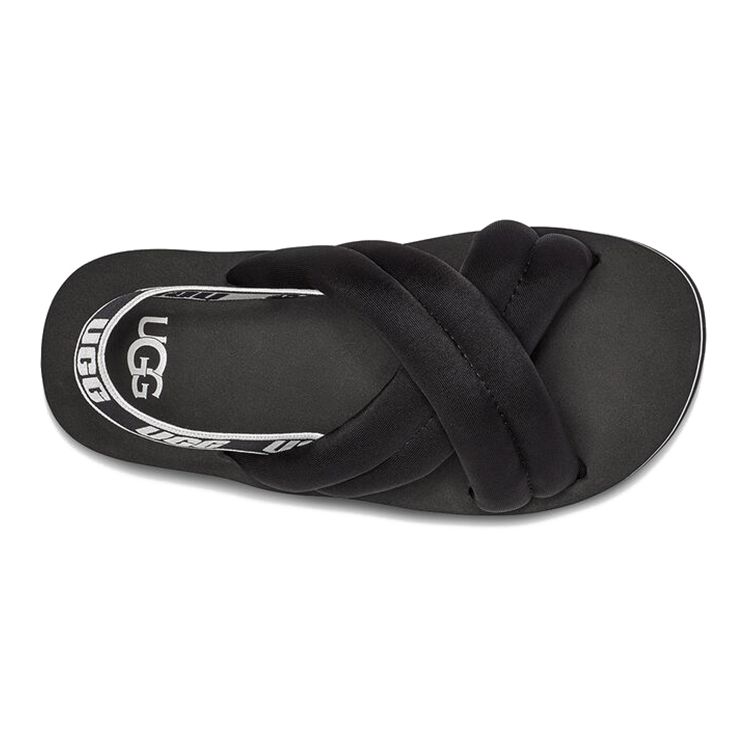 UGG Youth  Nylon Woven Soft Comfortable Sandals Kids Sandals Black 1124914K-BLK