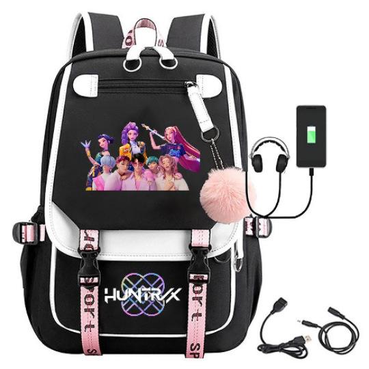 College Style Animation Cartoon Student Schoolbag Junior High School Multi-Functional Large Capacity Leisure Backpack