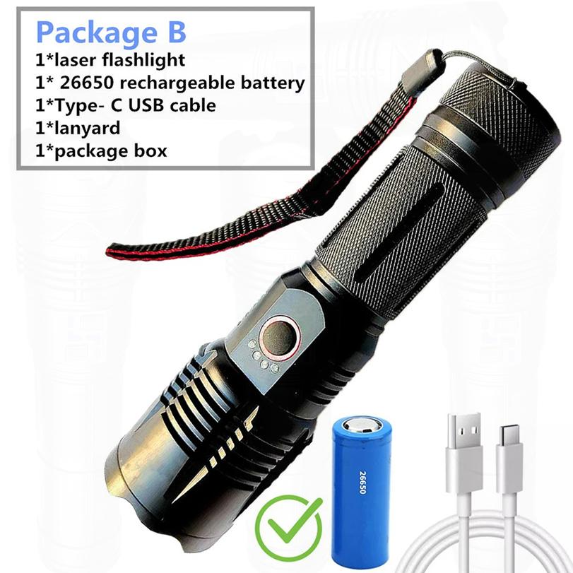 Powerful LEDs 1000000LMs Flashlight Super Bright Rechargeable Portable Ultra Power Torch Lamps Outdoor Emergency Camping Lantern